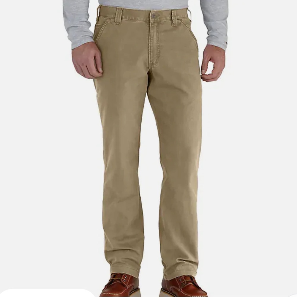 Carhartt Rugged Flex Relaxed Fit Khaki Pants 38x32.